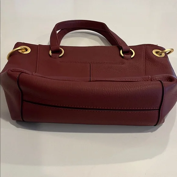 New HAMMITT Daniel Medium Pomodoro Leather Gold Studded SatchelBag MISSING STRAP - Picture 9 of 16